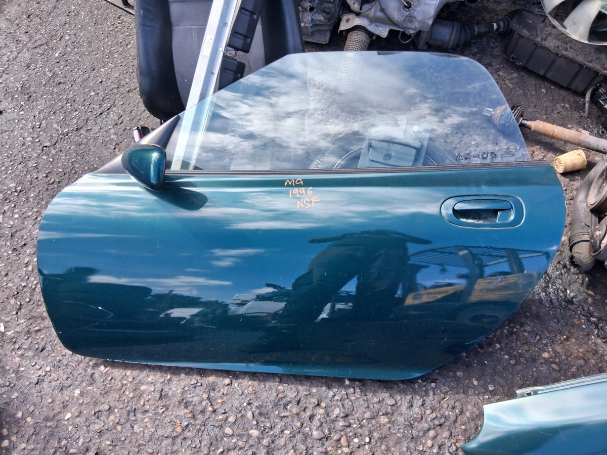 MG MGF 1996 MK1 NSF PASSENGER SIDE FRONT LEFT COMPLETE DOOR GREEN