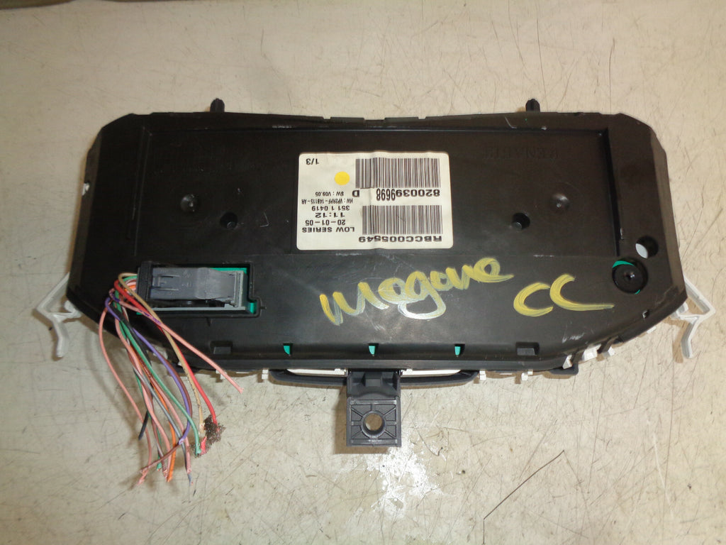 RENAULT MEGANE CC MK2 1.6PETROL MANUAL SPEEDOMETER INSTRUMENT CLUSTER 8200399698
