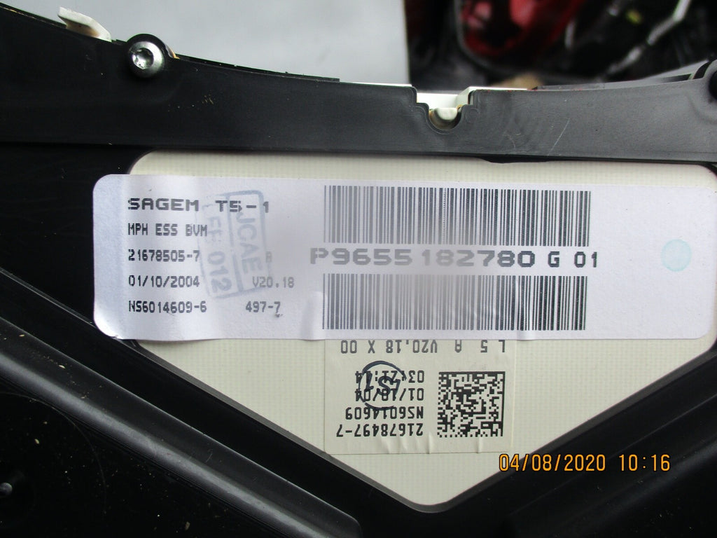 PEUGEOT 307 2006 1.6 HDI SPEEDO SPEEDOMETER CLOCKS