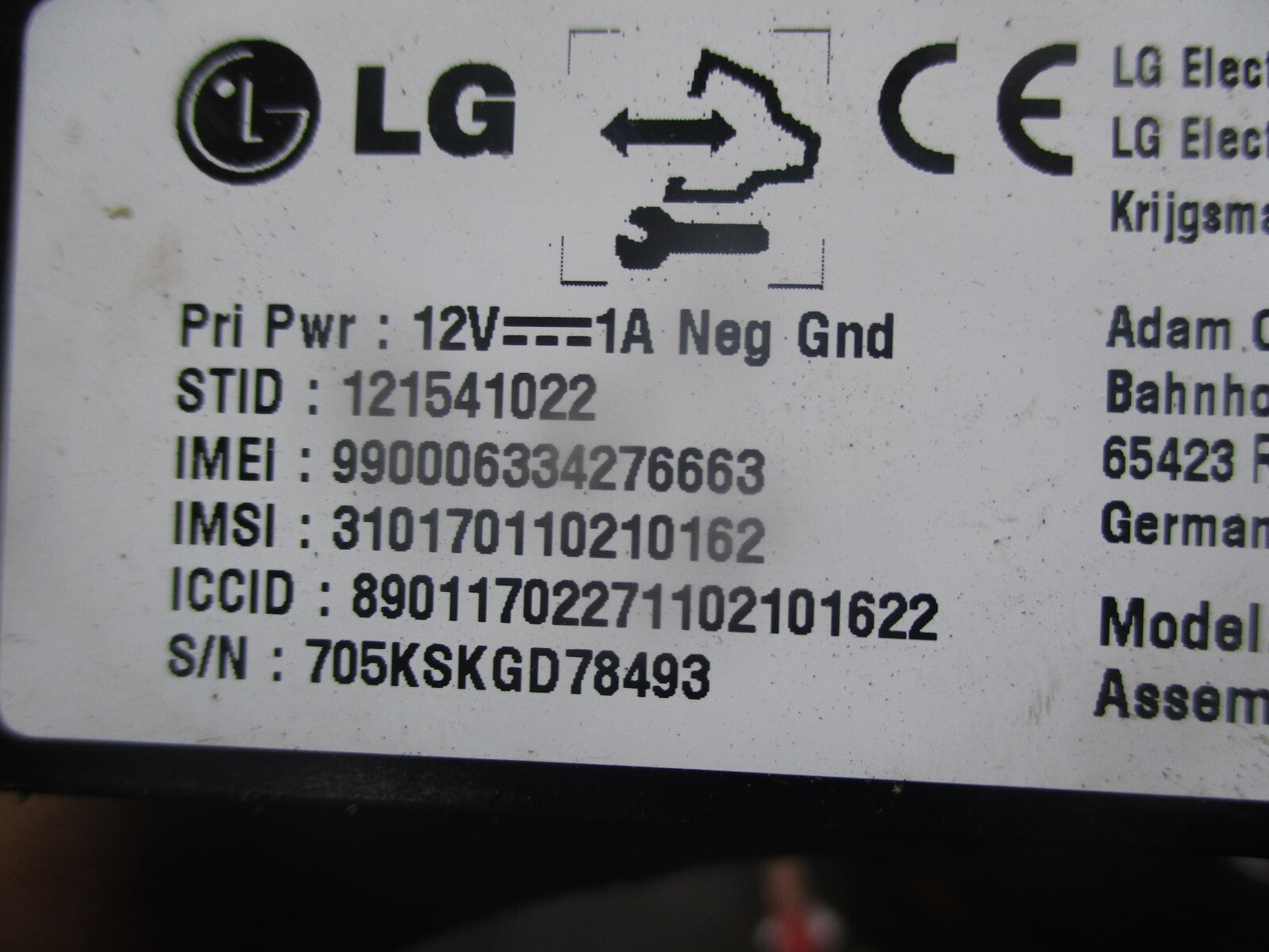 VAUXHALL ZAFIRA C 2016 WIFI HOTSPOT CONTROL UNIT ECU 84186829