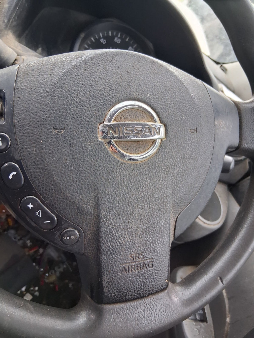2018 NISSAN NV200 STEERING WHEEL AIRBAG BLACK