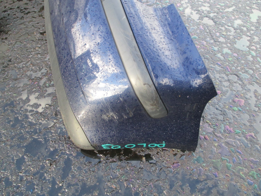 VW VOLKSWAGEN POLO 3 DOOR 2003 COMPLETE REAR BACK PLASTIC BUMPER DARK BLUE