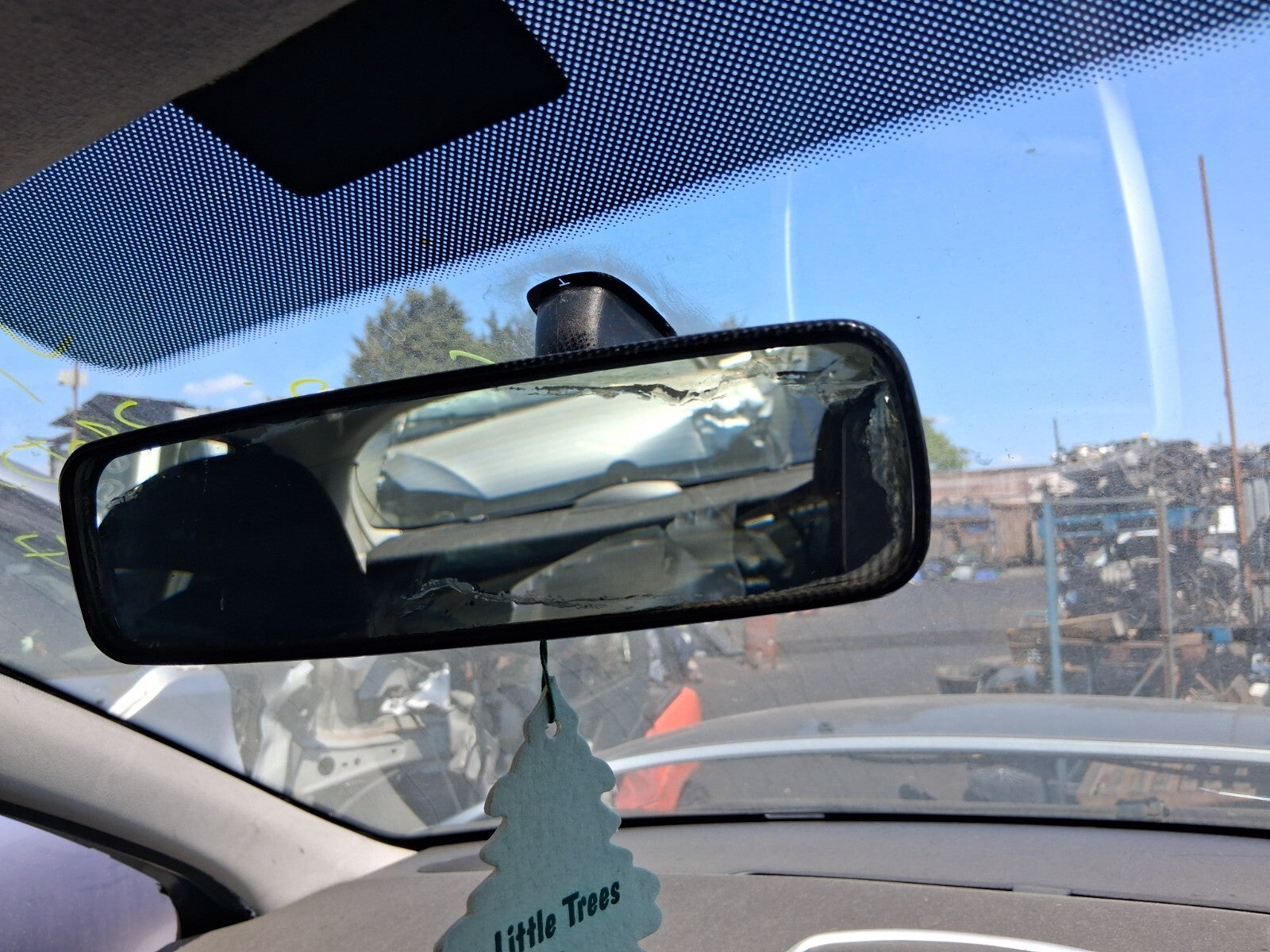 2009 PEUGEOT 207 INTERIOR REAR VIEW BACK MIRROR