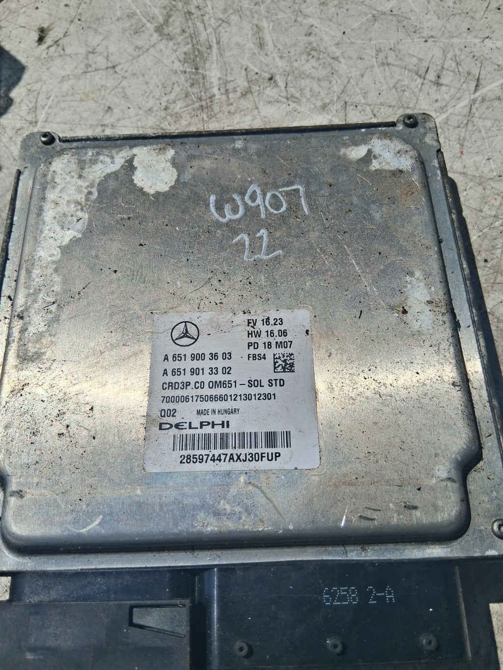 2022 MERCEDES BENZ SPRINTER W907 ECU ENGINE CONTROL UNIT A6519003603