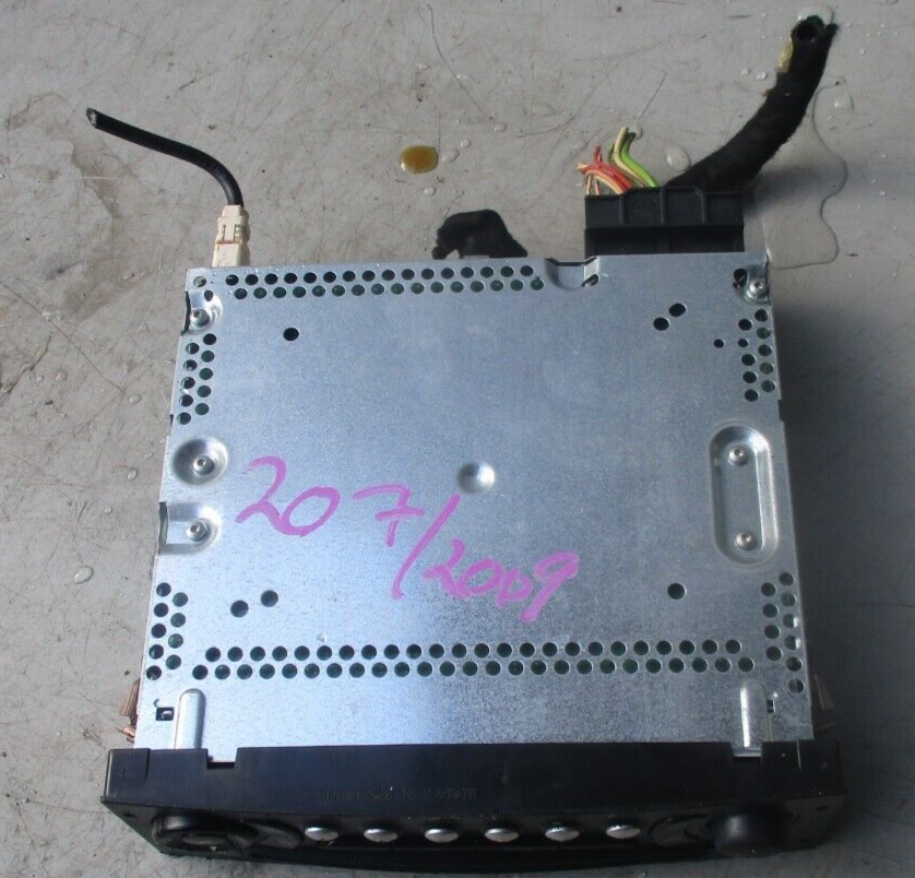 2009 PEUGEOT 207 RADIO CD PLAYER STEREO HEAD UNIT 0307090