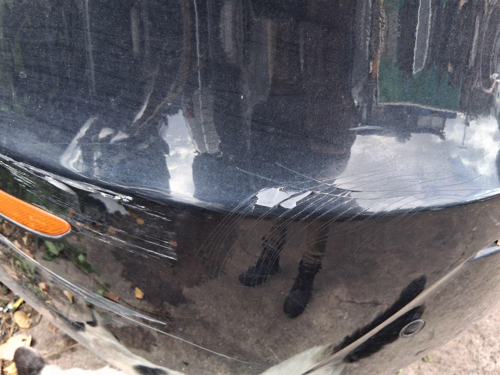 2012 JAGUAR XJ X351 COMPLETE REAR BUMPER WITH SENSORS MIDNIGHT BLACK MET PEF