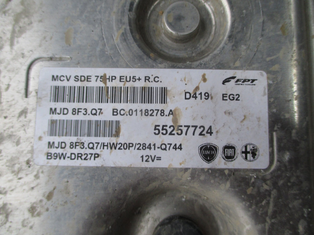2014 FIAT FIORINO 1.3 DIESEL ECU CONTROL MODULE UNIT 55257724