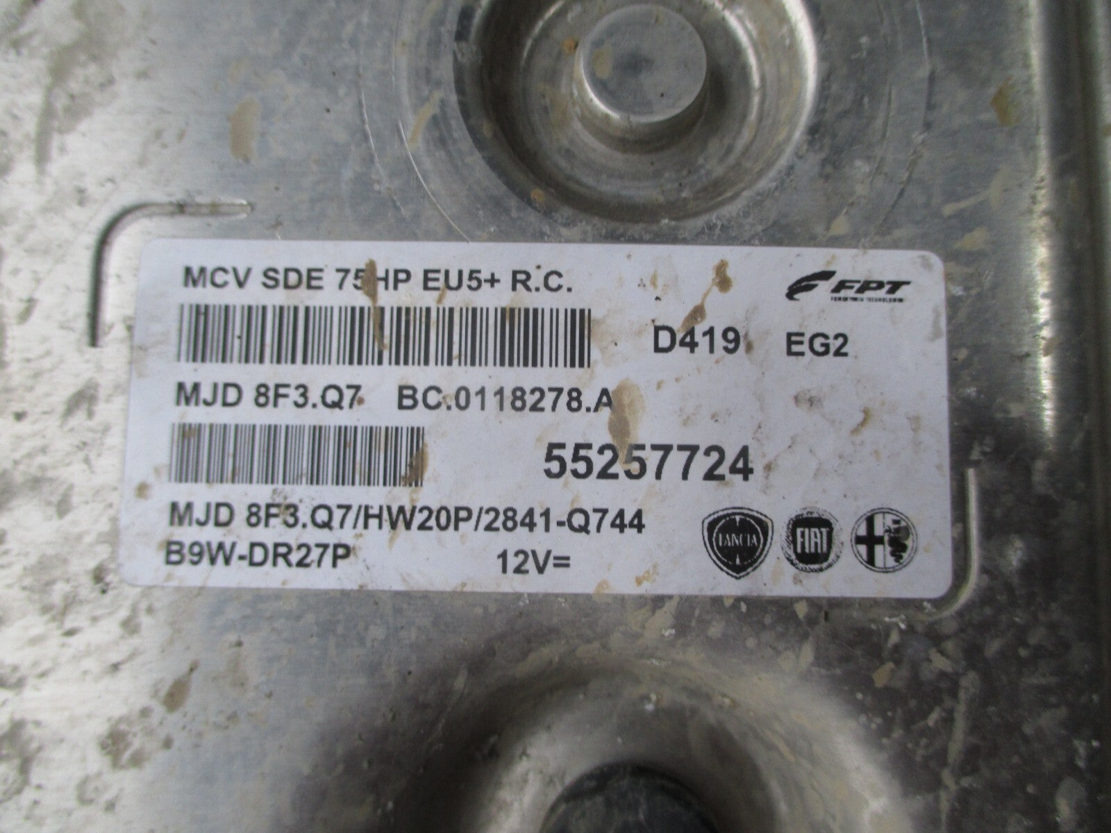 2014 FIAT FIORINO 1.3 DIESEL ECU CONTROL MODULE UNIT 55257724