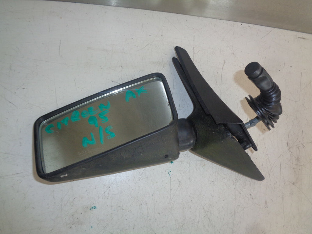 CITROEN AX 1995 NS PASSENGER SIDE FRONT MANUAL WING MIRROR BLACK