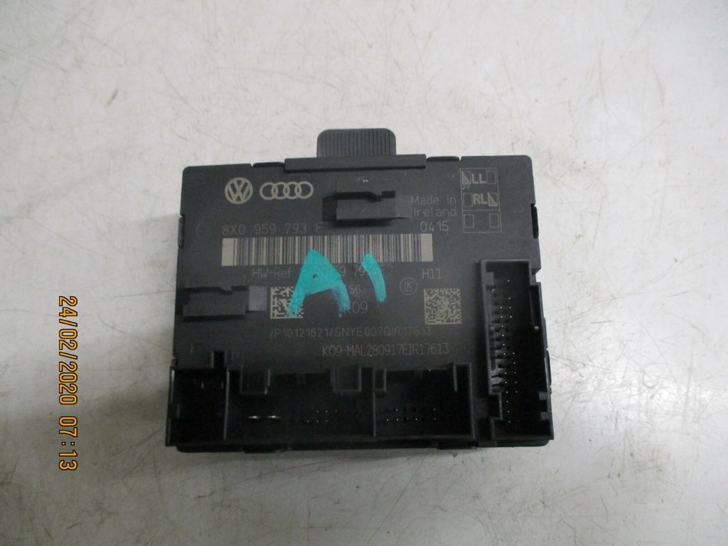 AUDI A1 MK1 8X 2017 OSF DRIVER SIDE FRONT DOOR CONTROL MODULE 8X0959793F