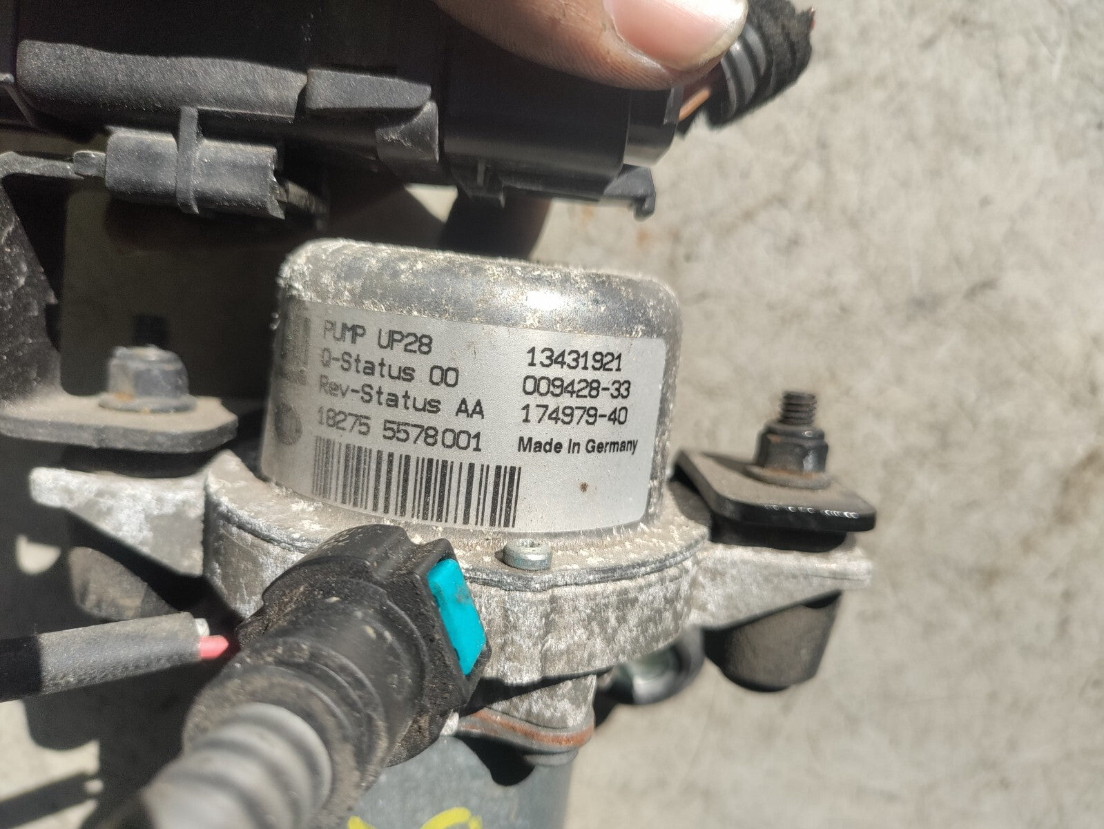 VAUXHALL CORSA E 2018 1.4 PETROL VACCUM PUMP 13431921