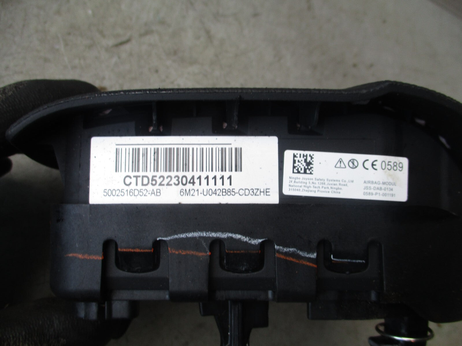 2008 FORD S MAX MK1 DRIVER STEERING WHEEL AIRBAG 6M21U042B85CD