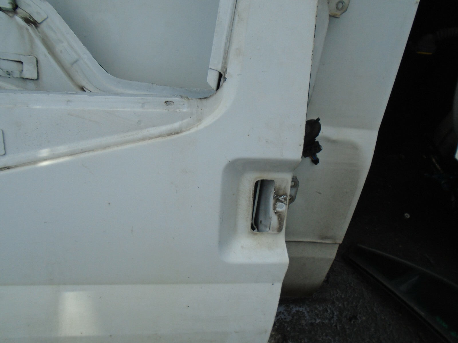 FORD TRANSIT MK7 VAN 2012 NSF PASSENGER SIDE FRONT BARE DOOR SHELL FRAME WHITE