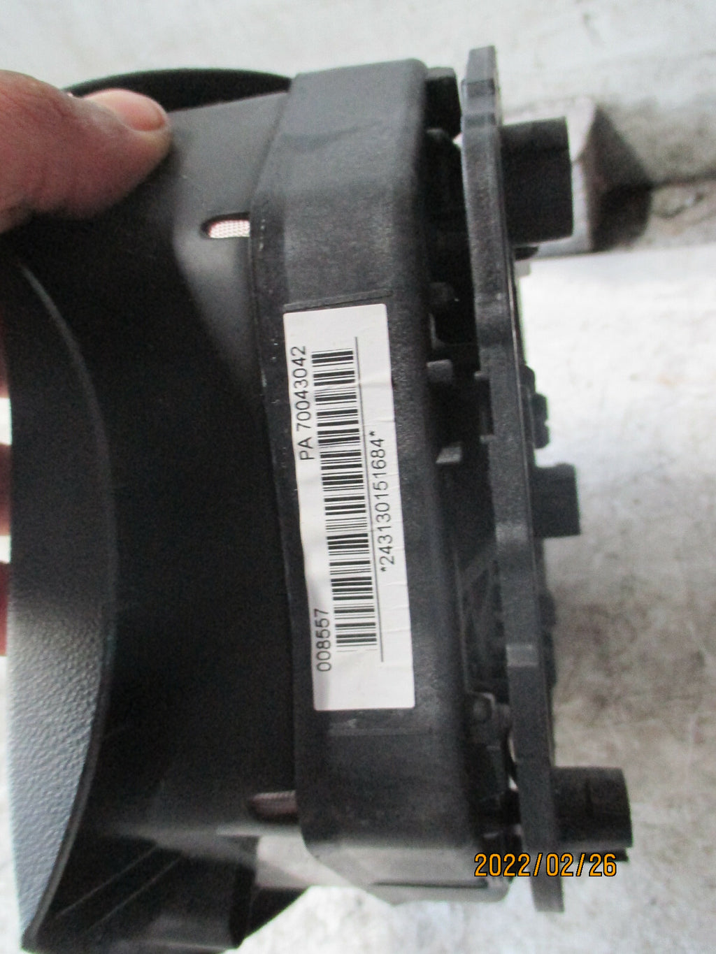 FIAT PUNTO EVO MK3 2013 DRIVER SIDE STEERING WHEEL AIRBAG 07355162010