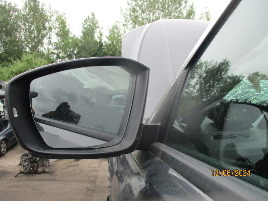 2020 VW VOLKSWAGEN T ROC NSF PASSENGER SIDE POWERFOLD WING MIRROR GREY MET LR7H