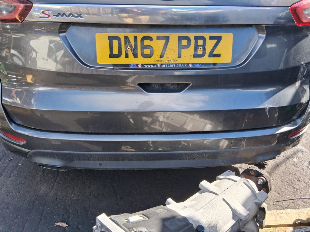 2017 FORD S MAX MK2 COMPLETE REAR BUMPER WITH PDC SENSORS GREY
