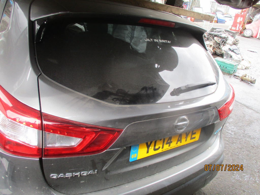 NISSAN QASHQAI J11 2014 NS PASSENGER SIDE REAR EXTERIOR DOOR HANDLE GREY MET KAD