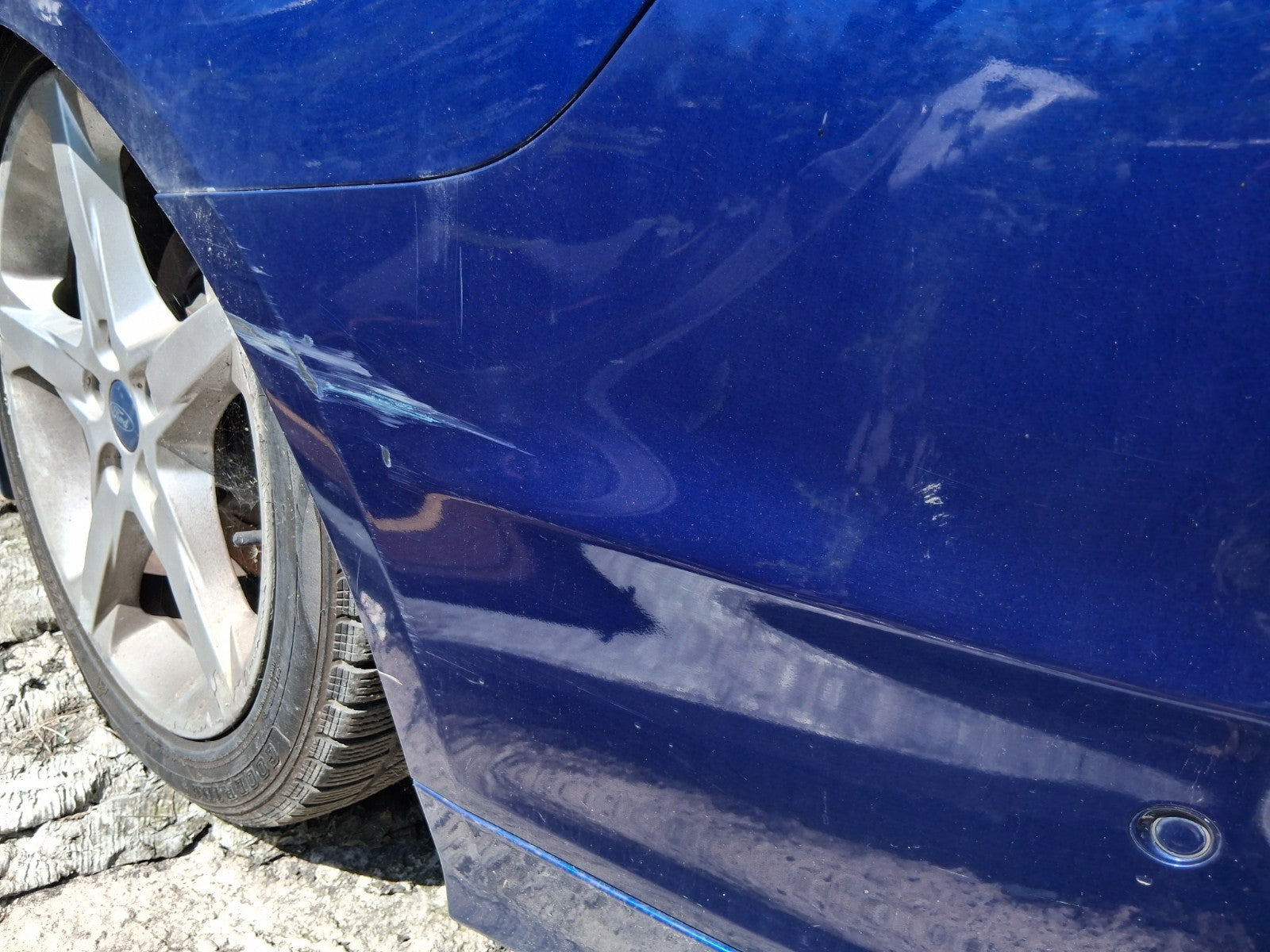 2016 FORD MONDEO MK5 HATCHBACK COMPLETE REAR BUMPER WEDGEWOOD METALLIC BLUE LD