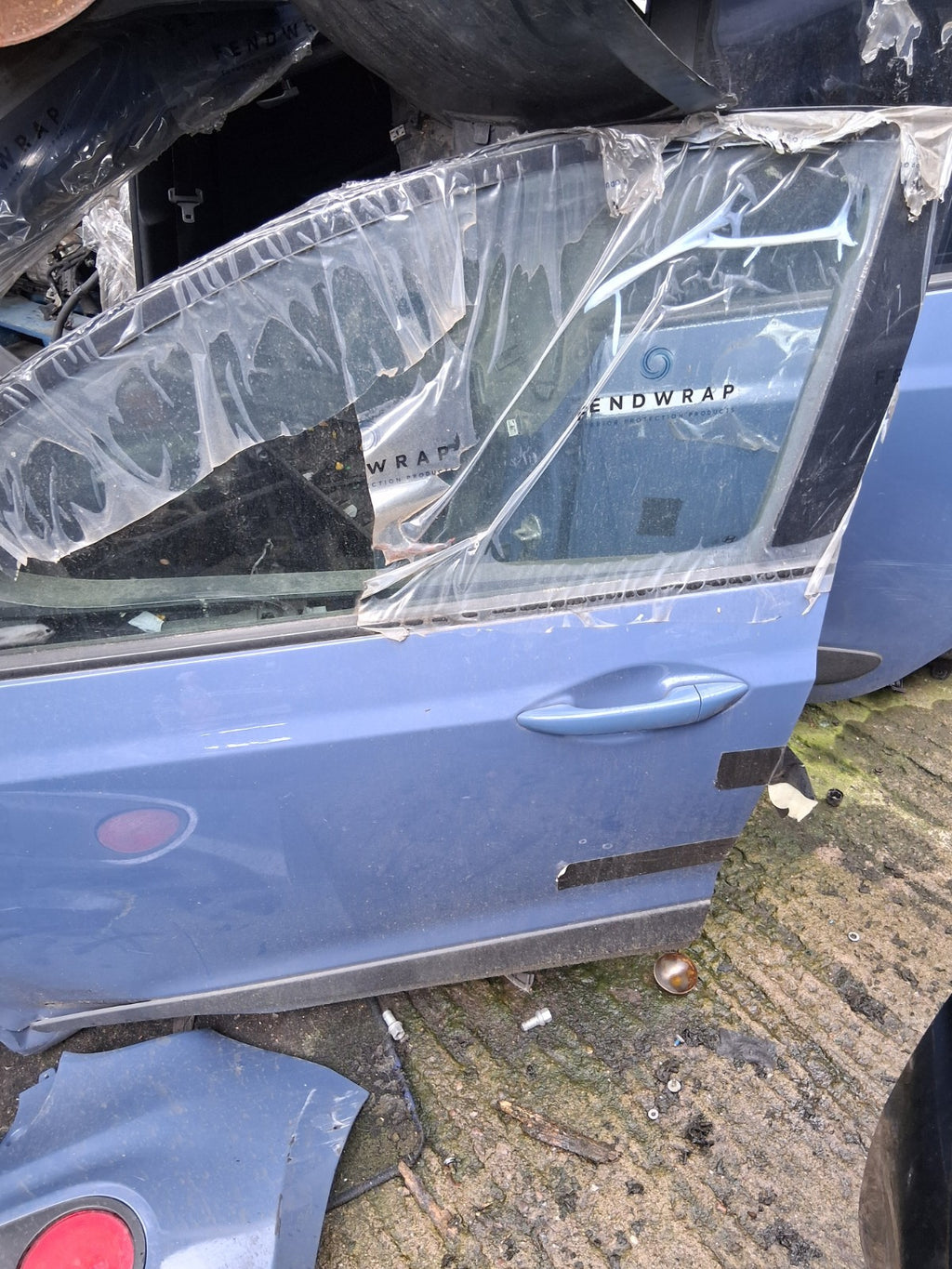 2017 HYUNDAI i10 MK2 NSF PASSENGER SIDE FRONT LEFT BARE DOOR BLUE X3U