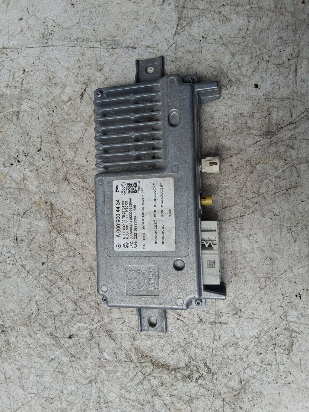 2019 MERCEDES BENZ SPRINTER W907 BLUETOOTH CONTROL MODULE A0009004434