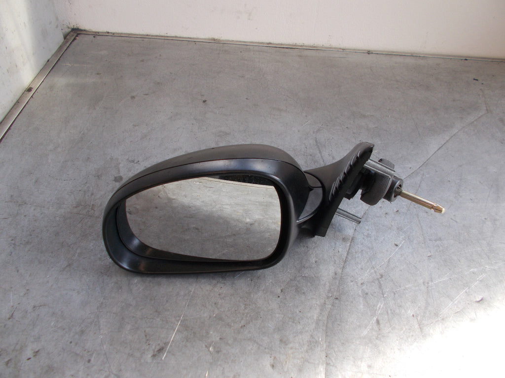 PEUGEOT 406 2001 NS PASSENGER SIDE MANUAL WING MIRROR BLACK