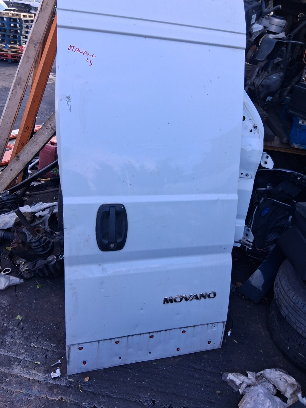 2023 VAUXHALL MOVANO C MK3 OSR DRIVER SIDE REAR DOOR WHITE