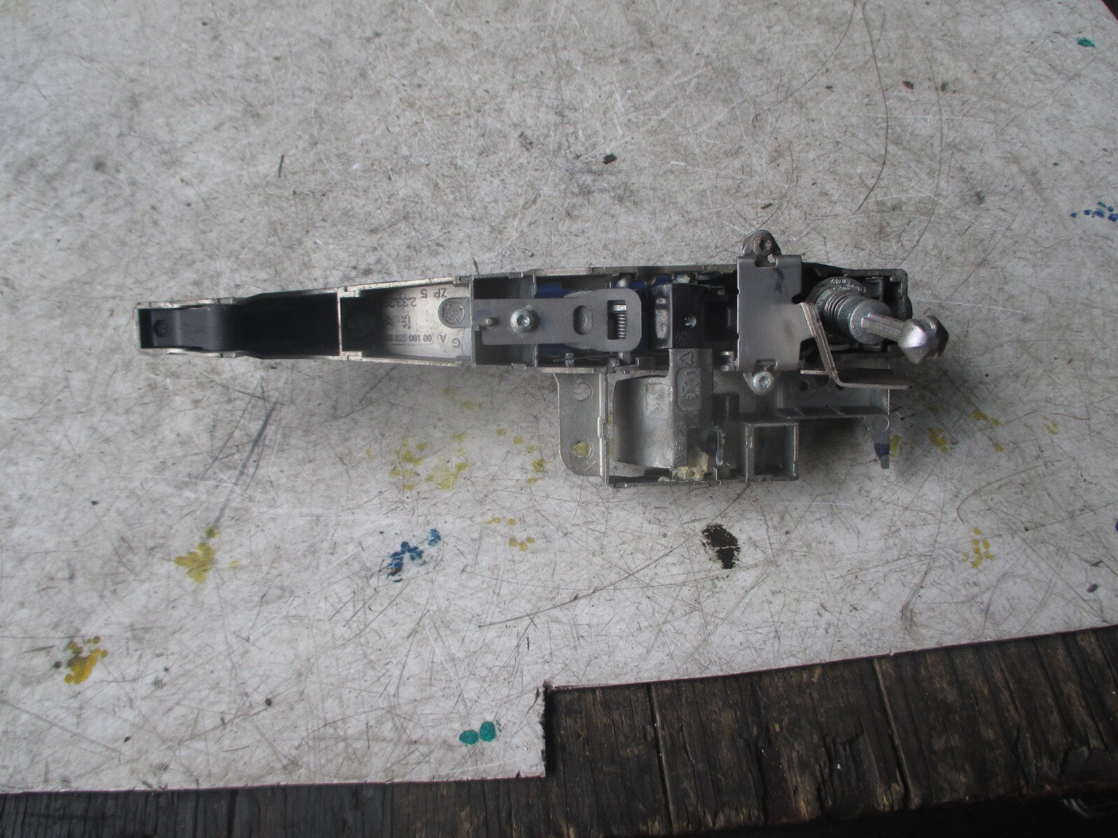 2009 CITROEN C4 NSF FRONT PASSENGER SIDE EXTERIOR DOOR HANDLE BLUE