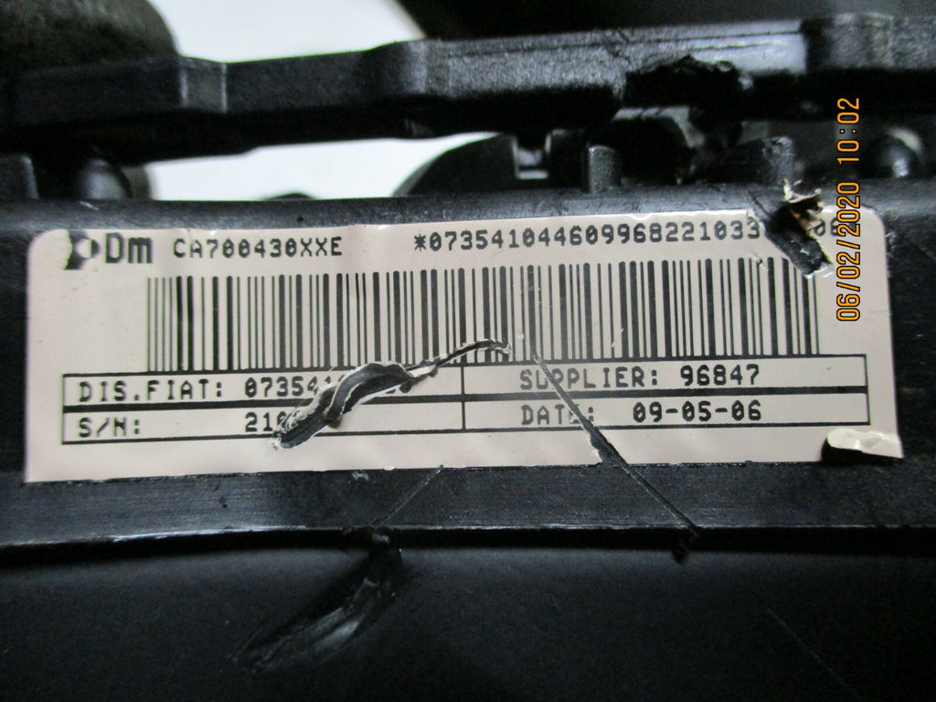 FIAT GRANDE PUNTO 2006 OS DRIVER SIDE STEERING WHEEL AIRBAG UNIT 07354104460