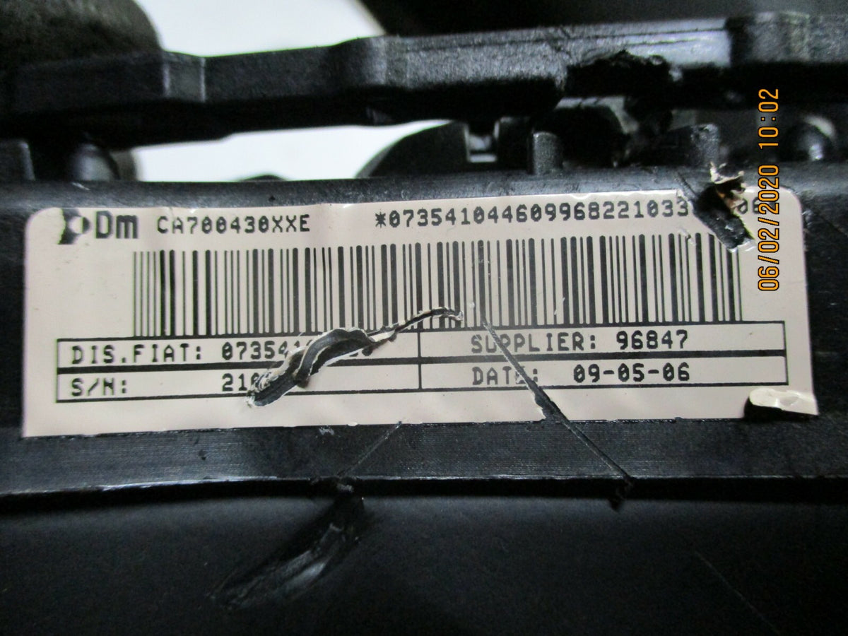 FIAT GRANDE PUNTO 2006 OS DRIVER SIDE STEERING WHEEL AIRBAG UNIT 07354104460