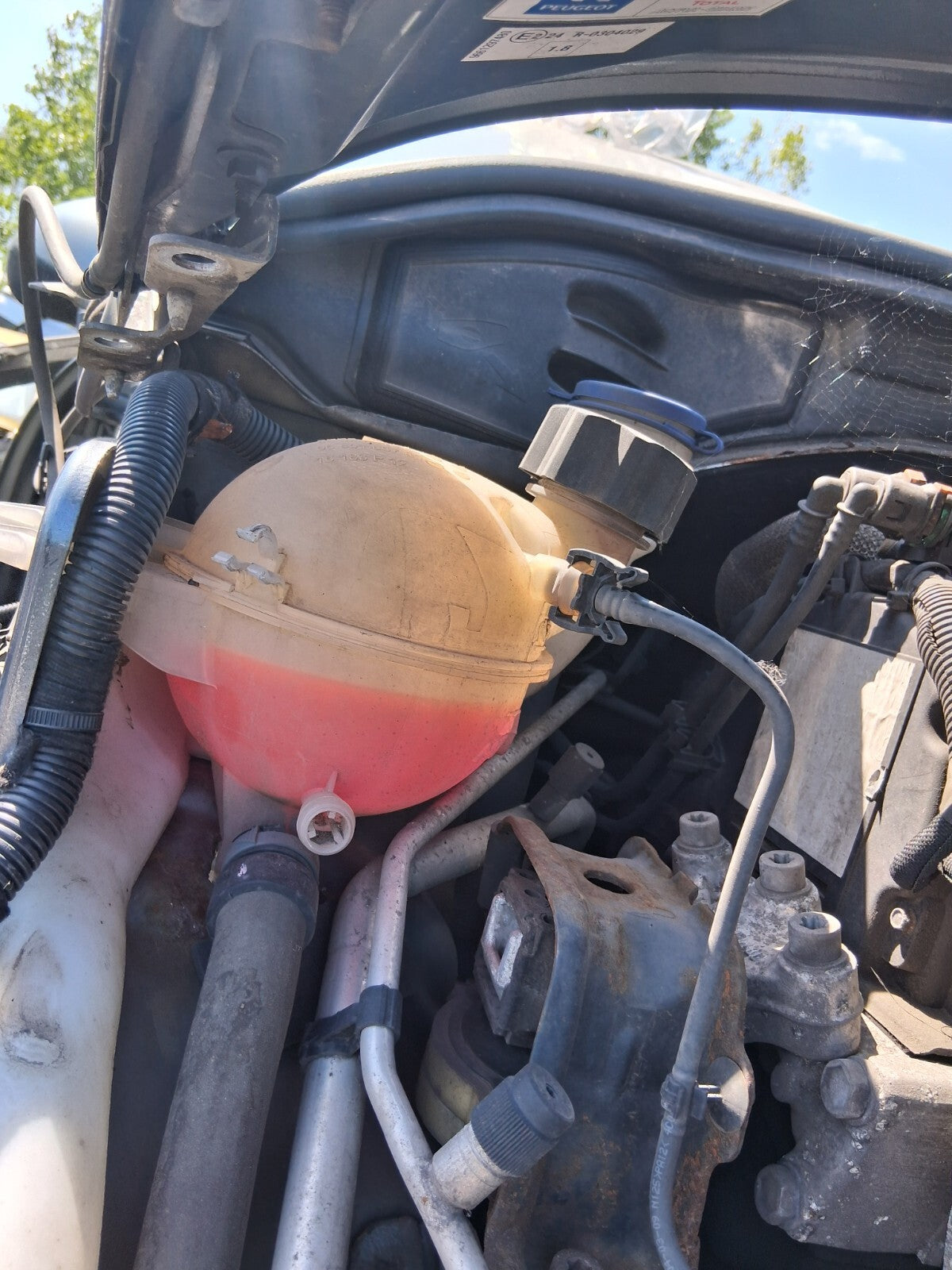 2009 PEUGEOT 207 1.6 DIESEL COOLANT EXPANSION RESERVOIR BOTTLE TANK