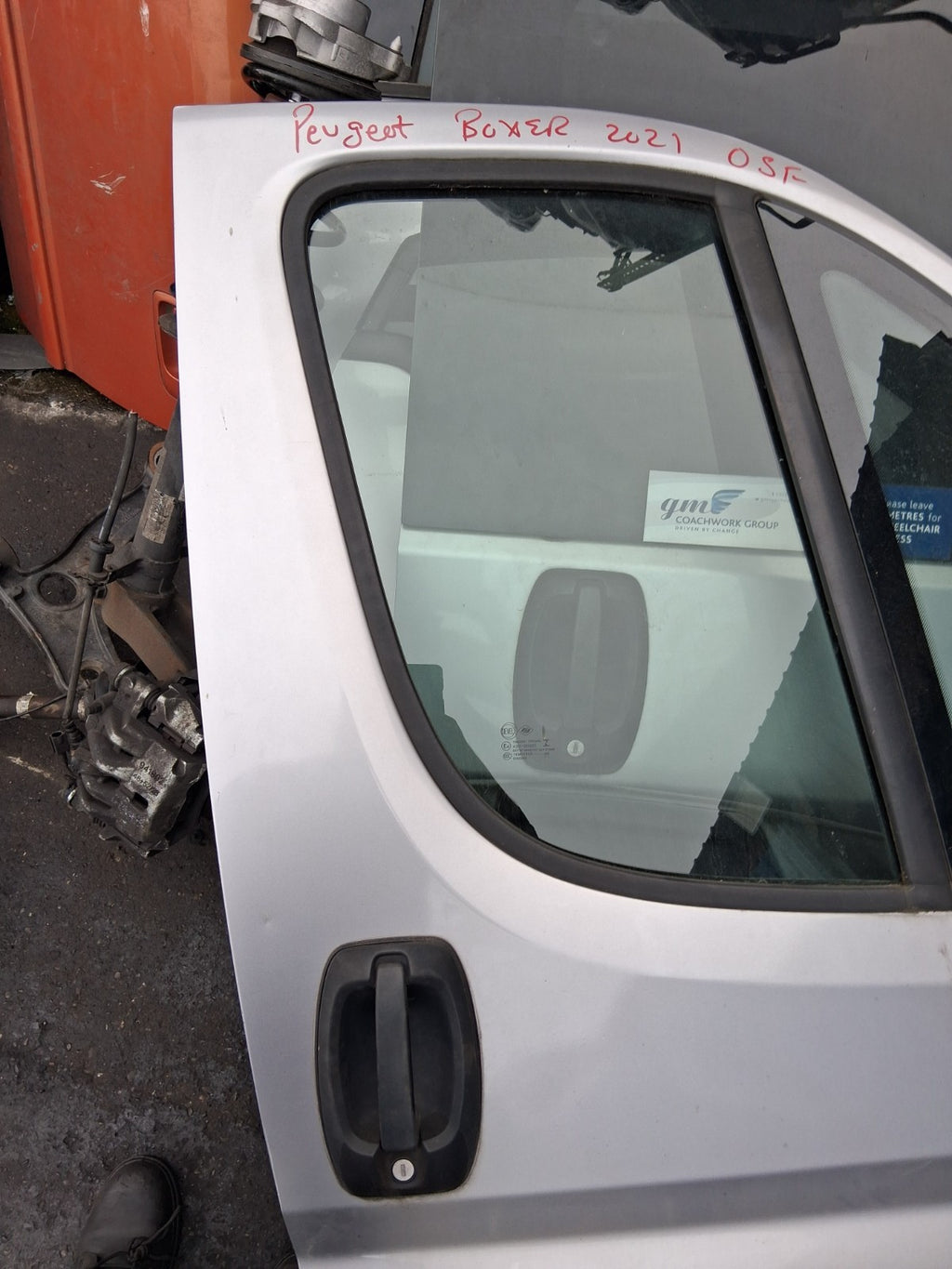 2021 PEUGEOT BOXER MK3 OSF DRIVER SIDE FRONT RIGHT BARE DOOR GREY