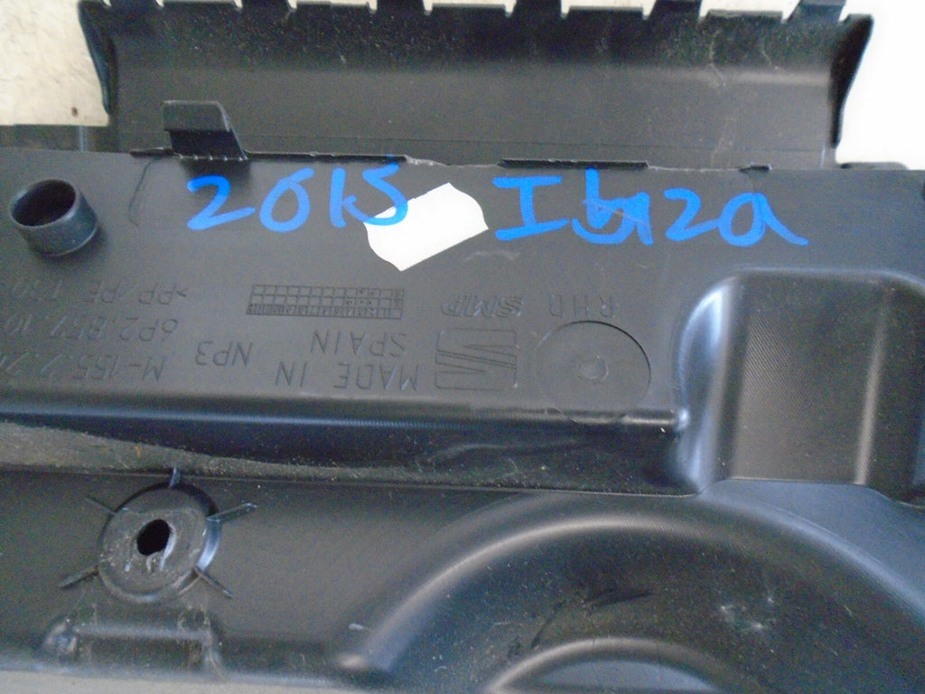 SEAT IBIZA 2015 MK4 6J GLOBE BOX STORAGE COMPARTMENT 6P2857103