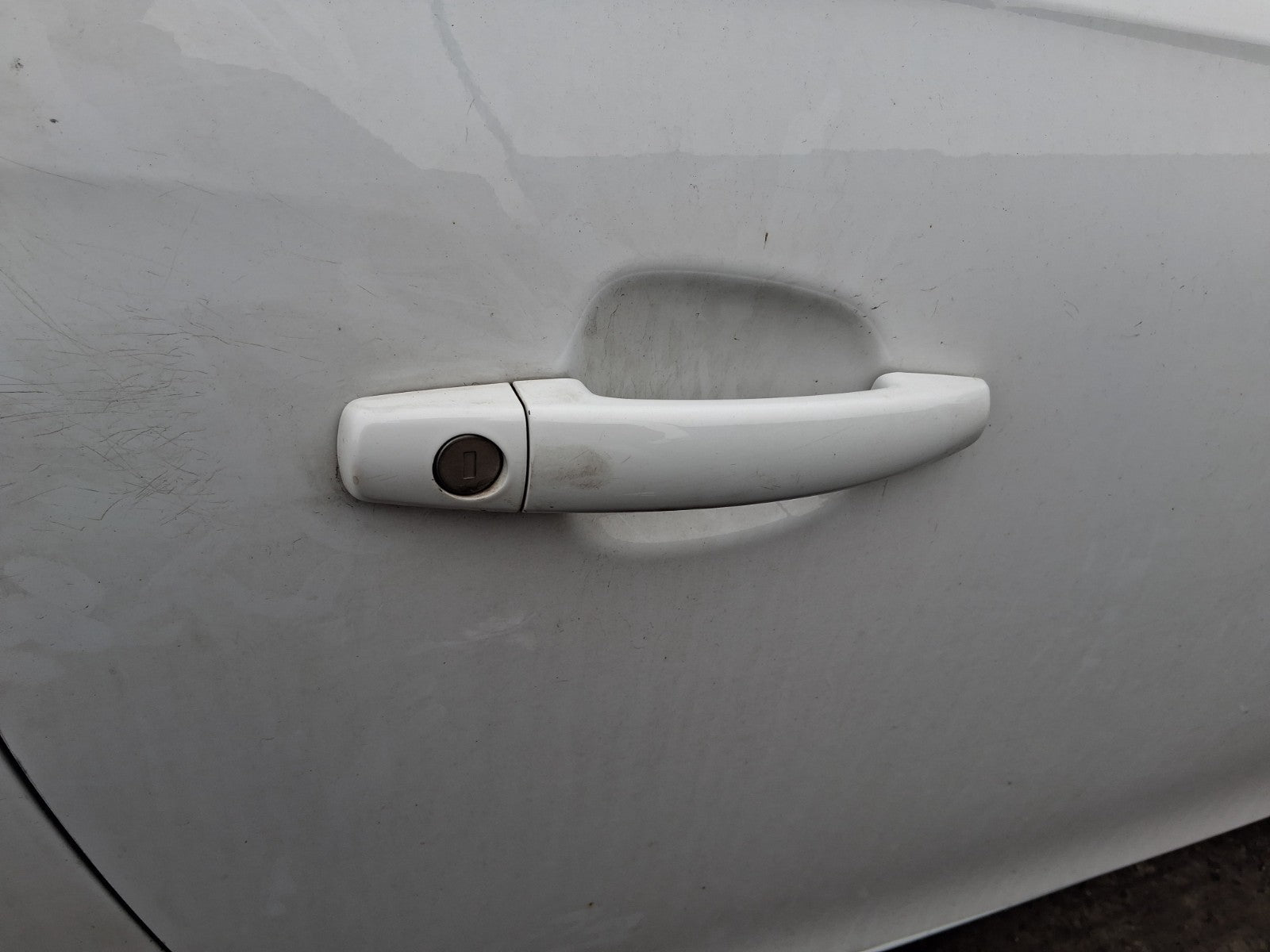 2019 VAUXHALL CORSA E 3 DOOR OS DRIVER SIDE EXTERIOR DOOR HANDLE WHITE Z40R