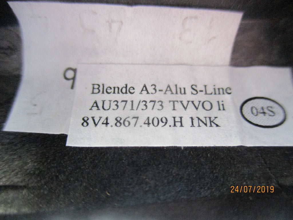 AUDI A3 8V (MK3) 1.6 S LINE PASSENGER SIDE FRONT INTERIOR DOOR TRIM 8V4867409 NS
