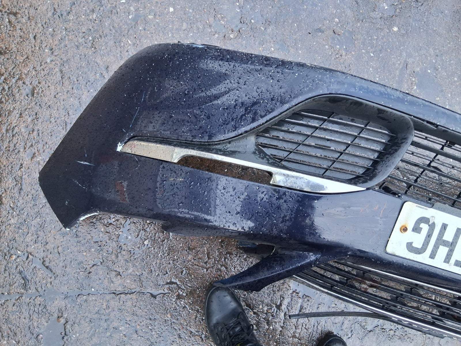 2017 PEUGEOT 308 MK2 COMPLETE FRONT BUMPER WITH GRILL GRILLE BLUE