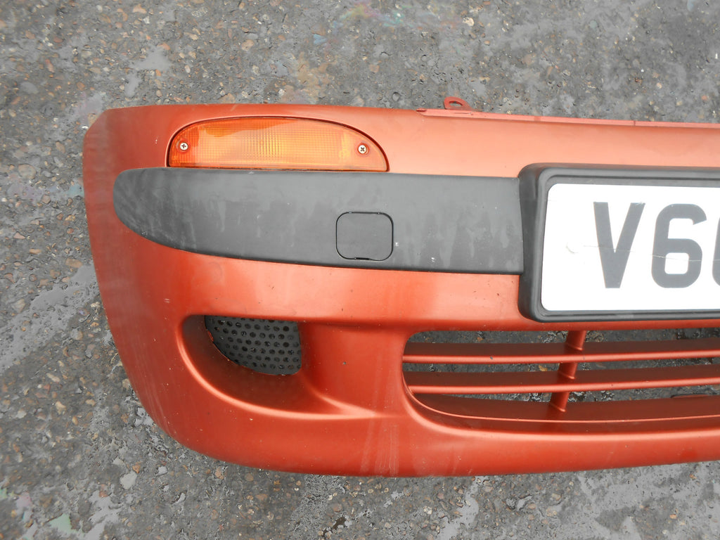 DAEWOO MATIZ 1999 COMPLETE FRONT BUMPER ORANGE