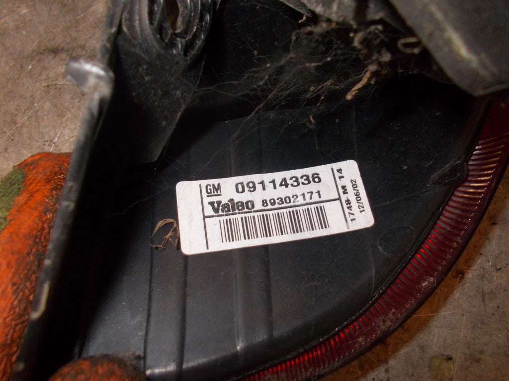 VAUXHALL CORSA C 2002 NSR PASSENGER SIDE REAR LIGHT TAIL LIGHT 09114336