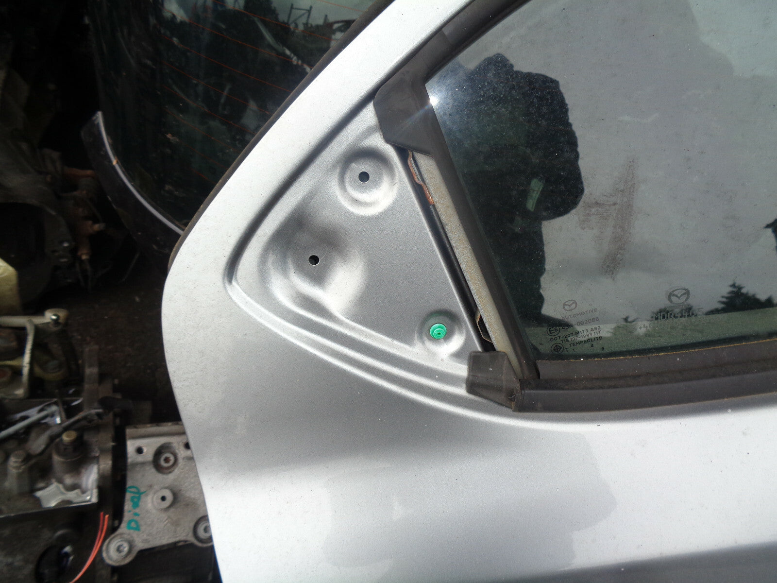 MAZDA 2 DJ MK3 2015 OSR DRIVER SIDE REAR DOOR GREY