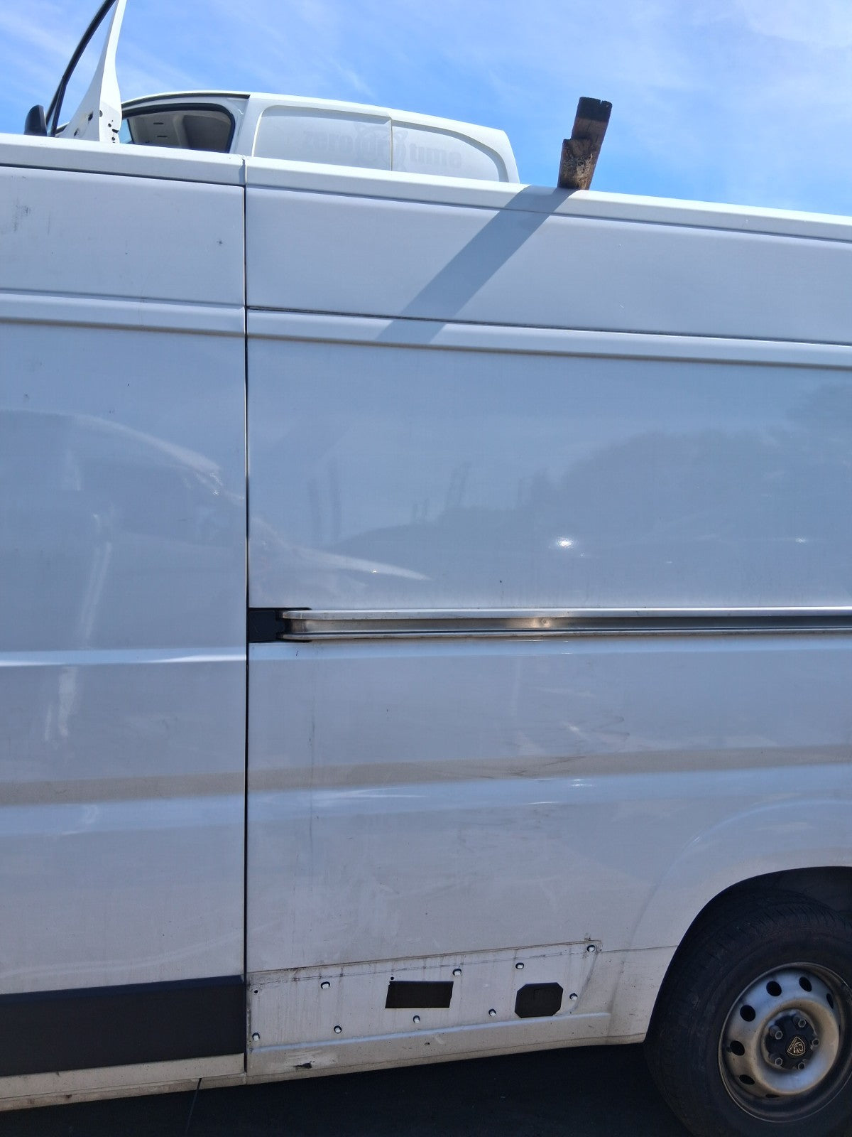 2024 PEUGEOT BOXER MK3 NSR PASSENGER SIDE REAR QUARTER PANEL CUT WHITE
