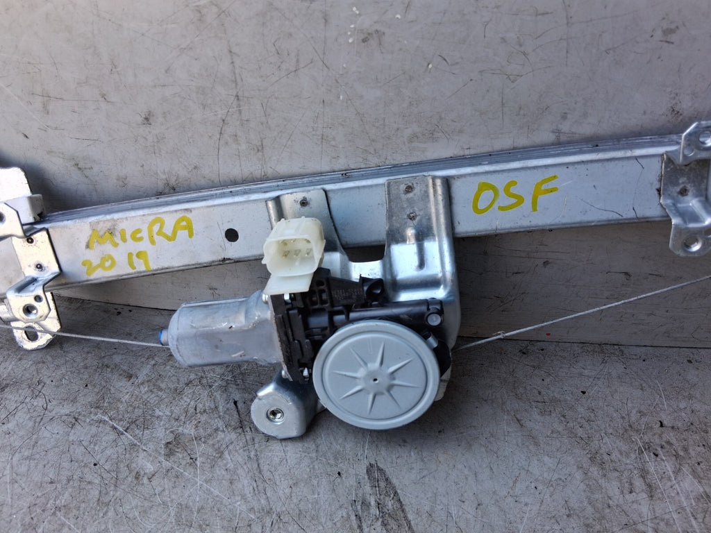 2019 NISSAN MICRA K14 OSF DRIVER SIDE FRONT WINDOW MOTOR & REGULATOR