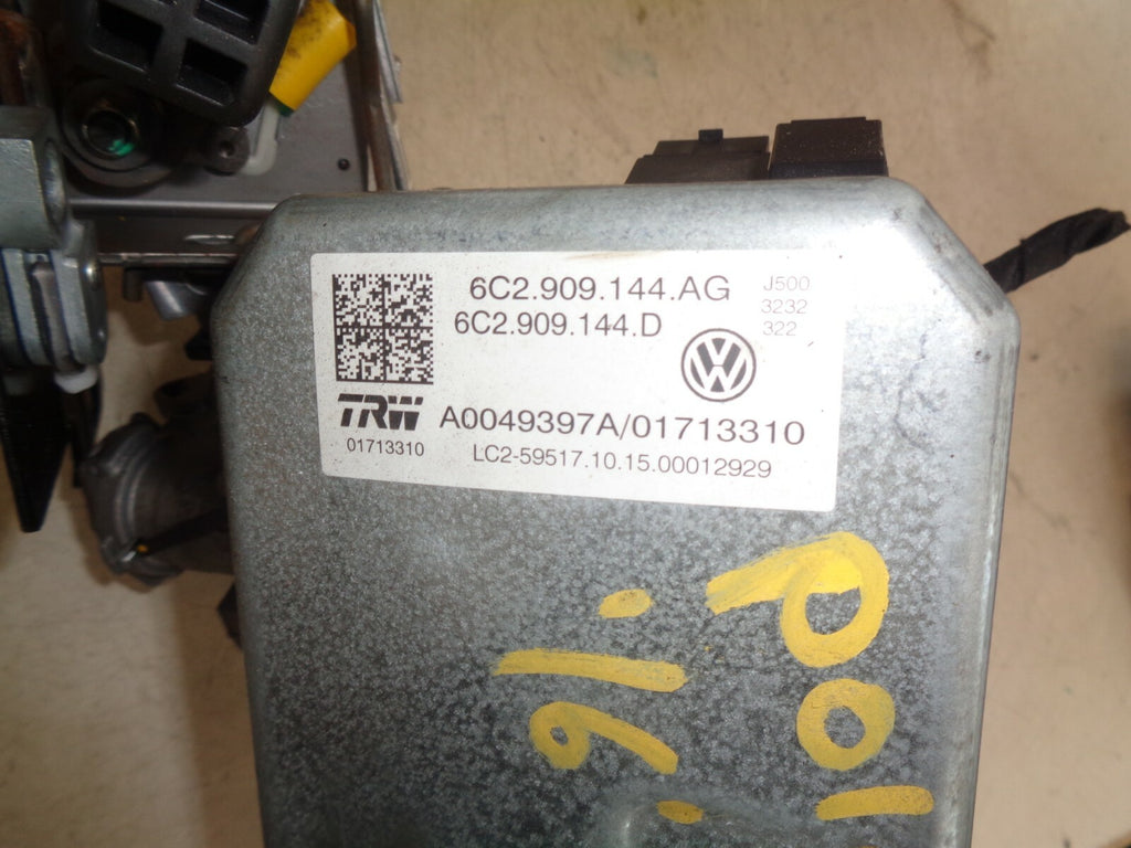 VW VOLKSWAGEN POLO 2016 STEERING COLUMN & ECU MODULE 6C2423510BE