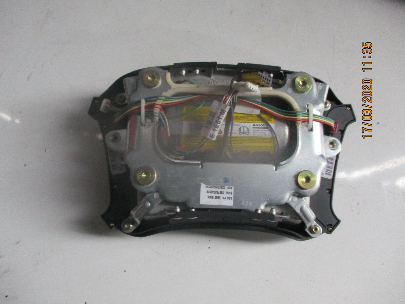 BMW 5 SERIES E39 2002 MULTI FUNCTION STEERING WHEEL SAFETY BAG 565216306