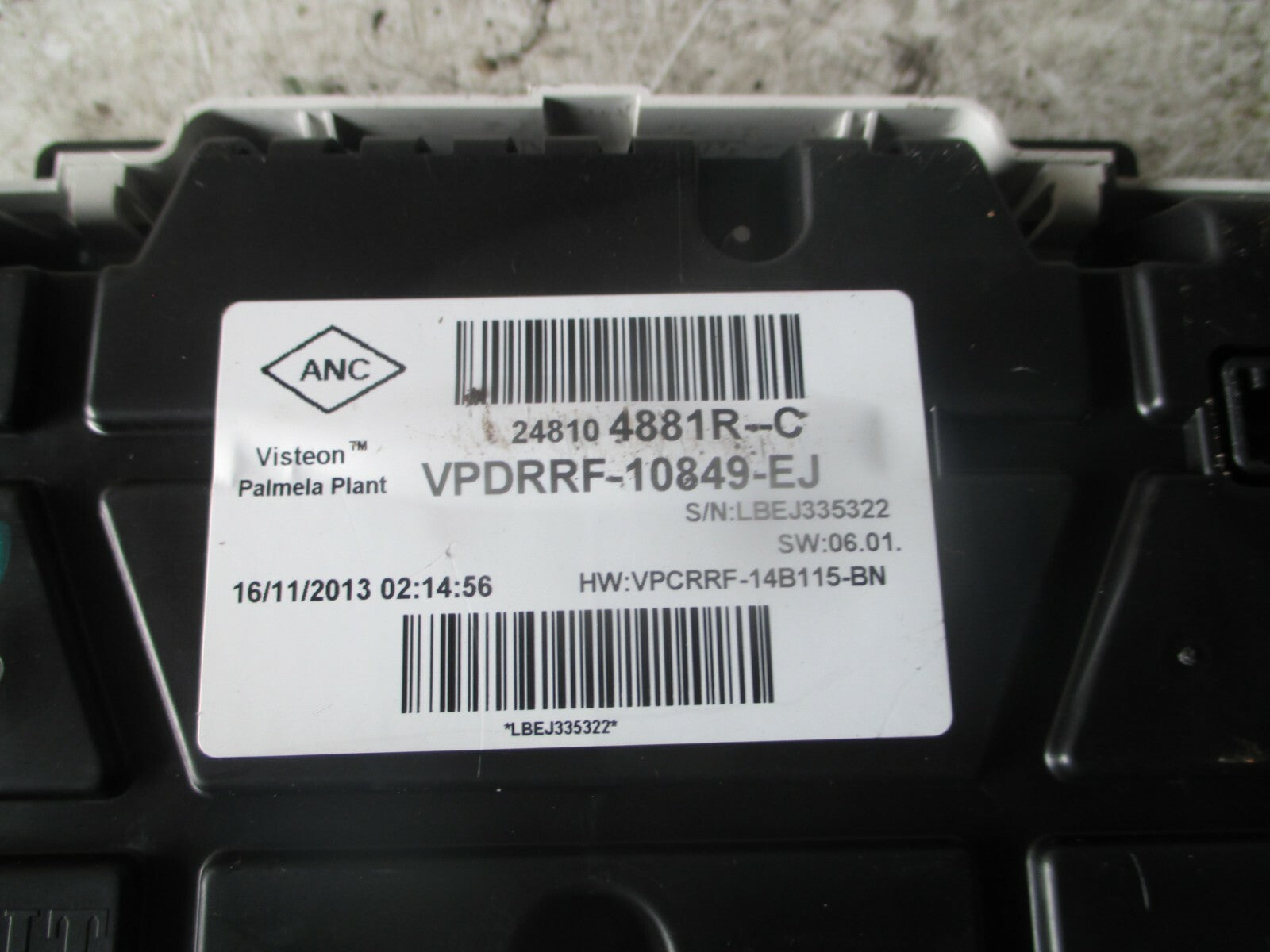 RENAULT CAPTUR 2013 MK1 SPEEDOMETER INSTRUMENT CLUSTER 248104881