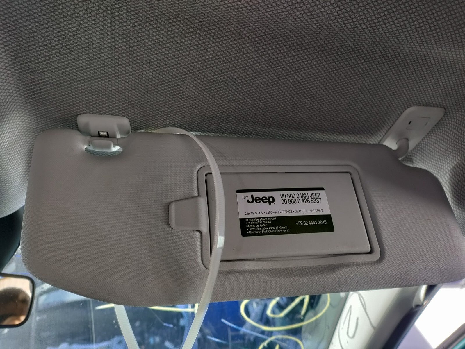 2024 JEEP AVENGER OSF DRIVER SIDE SUN VISOR