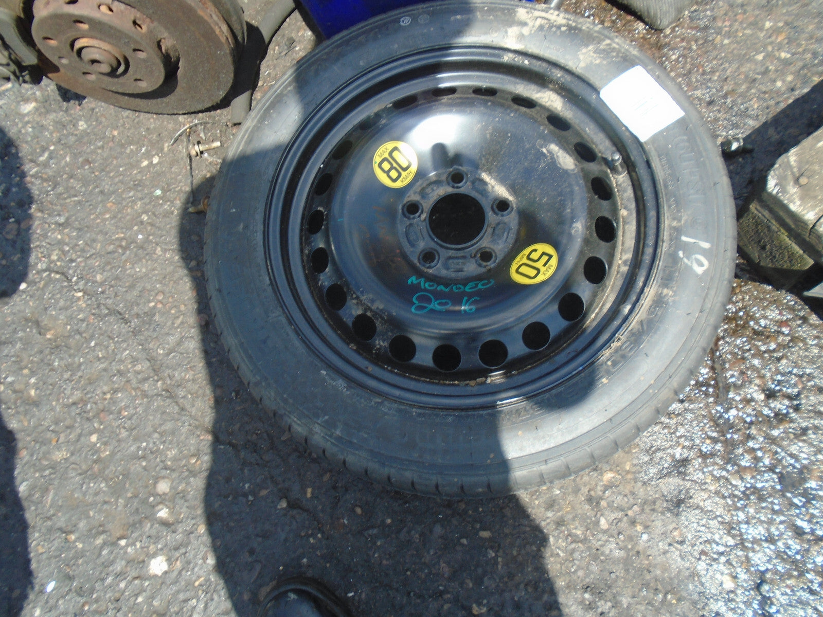 FORD MONDEO MK5 2016 16 INCH STEEL WHEEL WITH TYRE T125/80R16