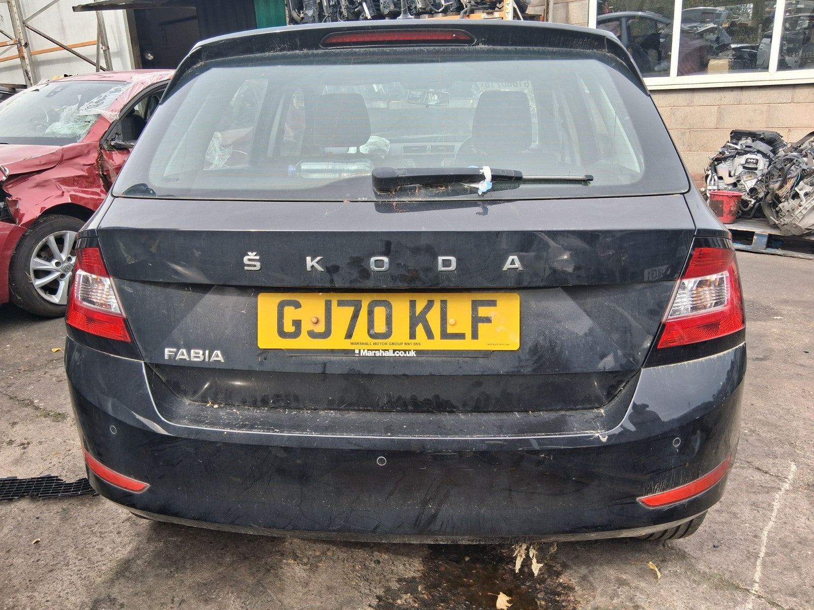 2020 SKODA FABIA MK3 NJ HATCHBACK COMPLETE REAR TAILGATE BOOTLID BLACK