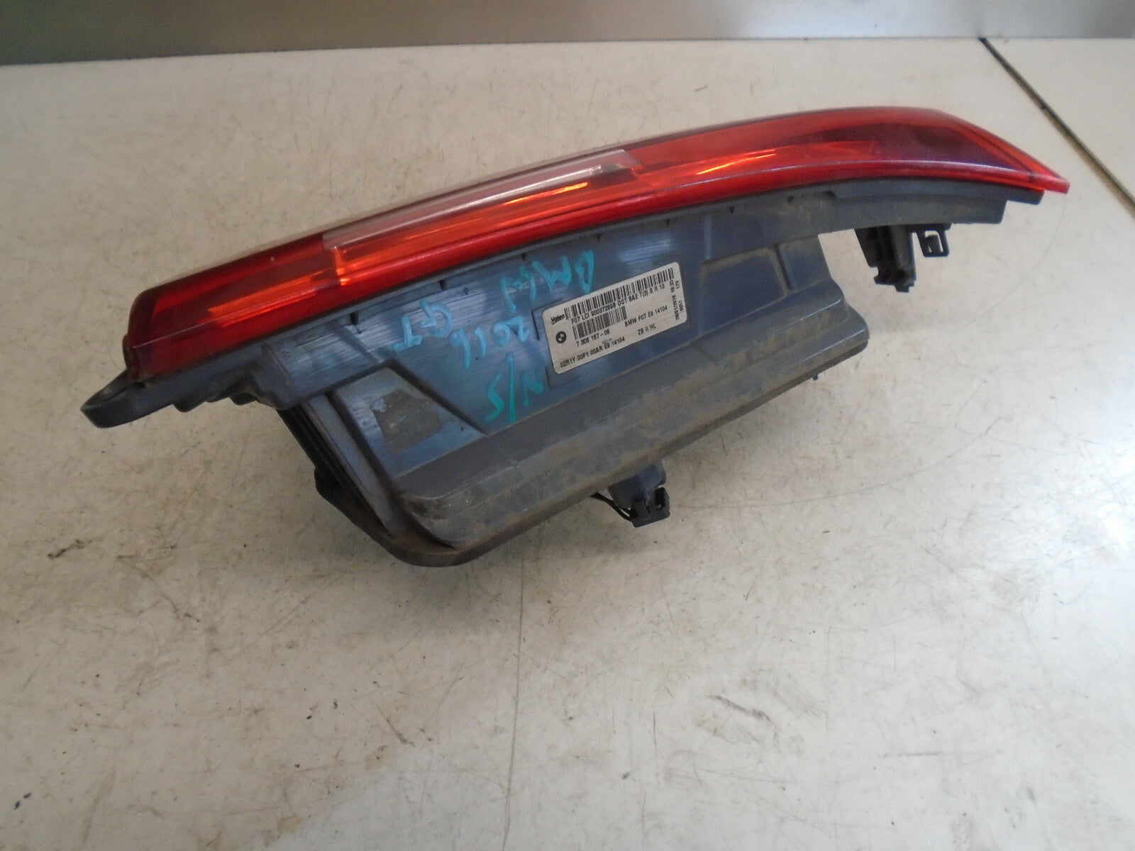 BMW 5 SERIES GRAN TURISMO 5 DOOR NSR PASSENGER SIDE REAR TAIL LIGHT 7306167