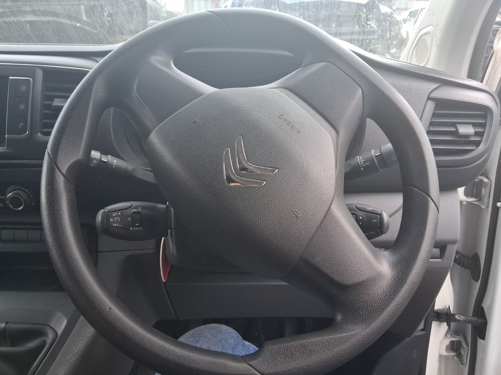 2019 CITROEN DISPATCH VIVARO MK3 LEATHER STEERING WHEEL WITHOUT AIRBAG