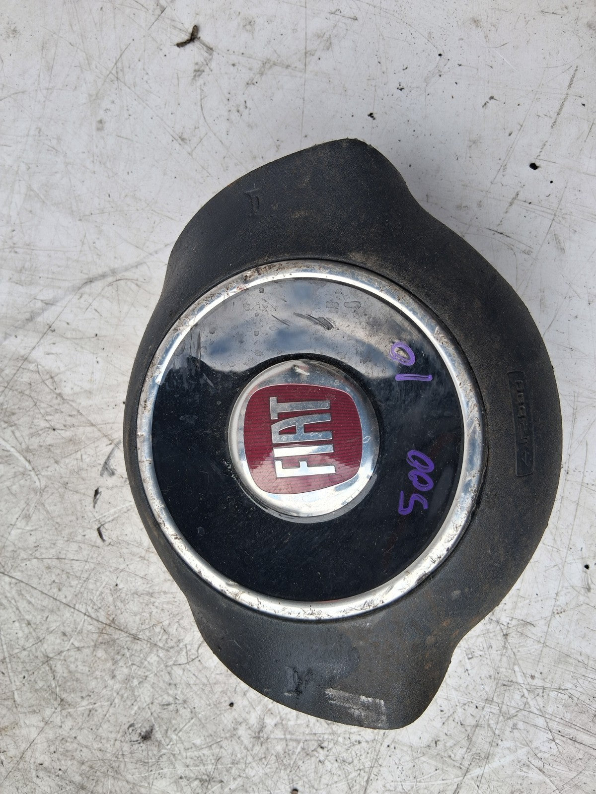 2010 FIAT 500 LOUNGE MK1 STEERING WHEEL AIRBAG 735452889