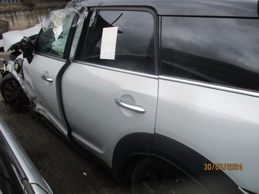 BMW MINI COUNTRYMAN F60 2021 NSR PASSENGER SIDE REAR BARE DOOR WHITE SILVER A62